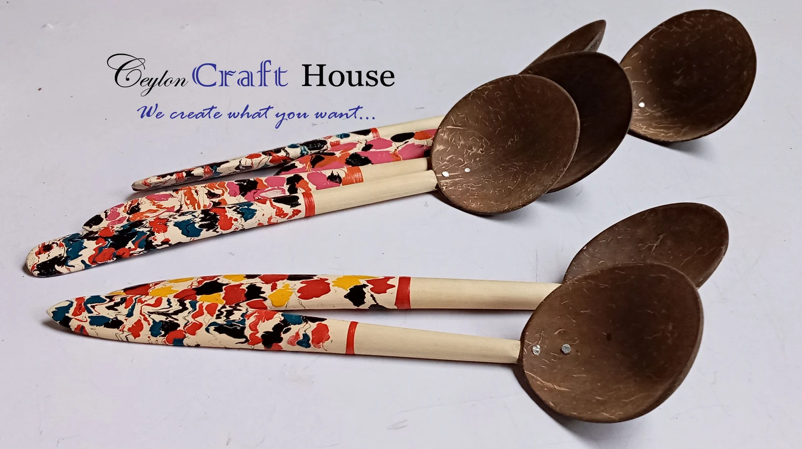 Handcrafted Coconut Shell Spoons,Eco-friendly Coconut Utensils,Sustainable Coconut Spoon Set,Natural Coconut Shell Cutlery, - Image 4