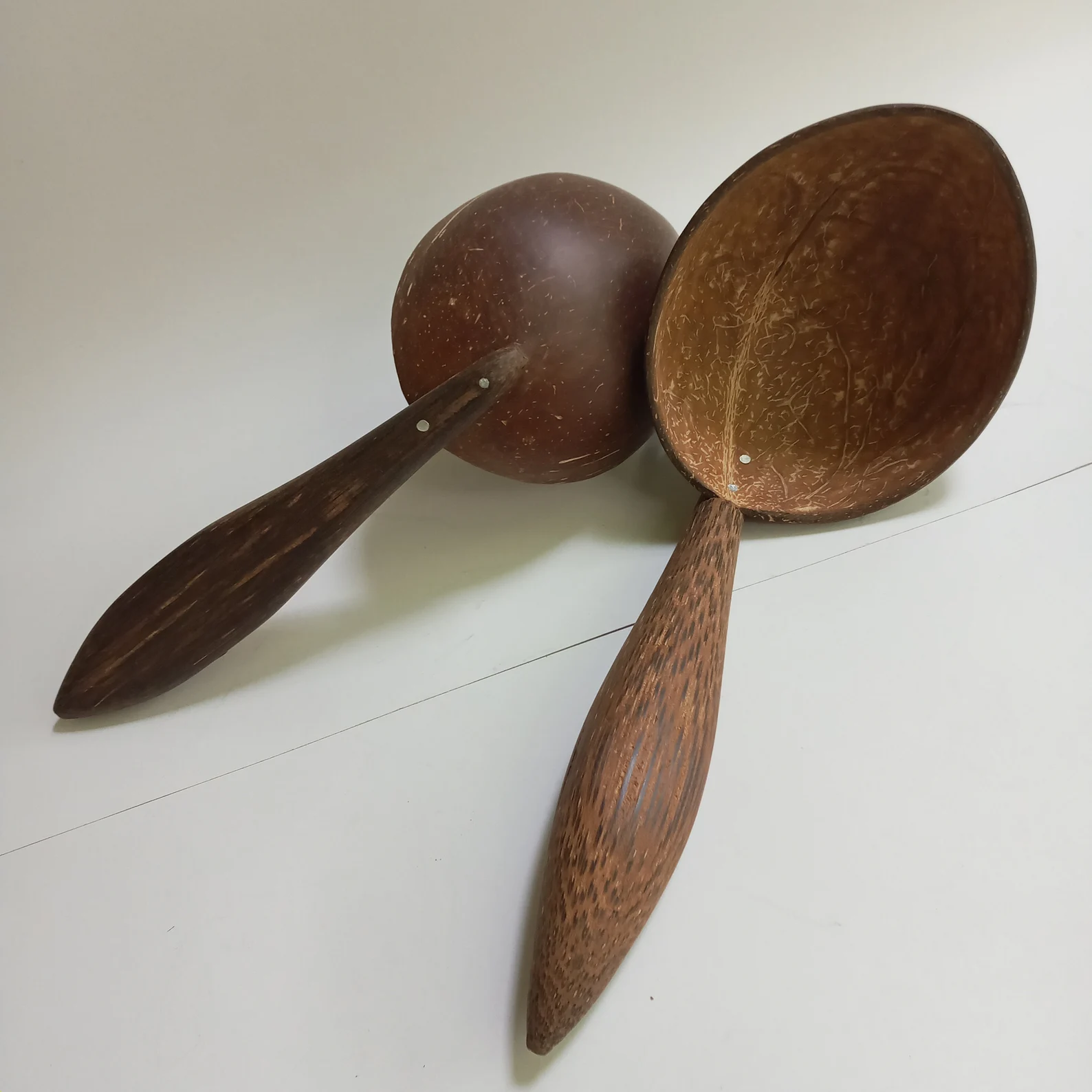 Coconut Shell Spoon Set | Large Size Kitchen Utensils | Eco-Friendly Cooking Tools|Sustainable Kitchen Tools|Natural Coconut Shell Spoon Set - Image 5