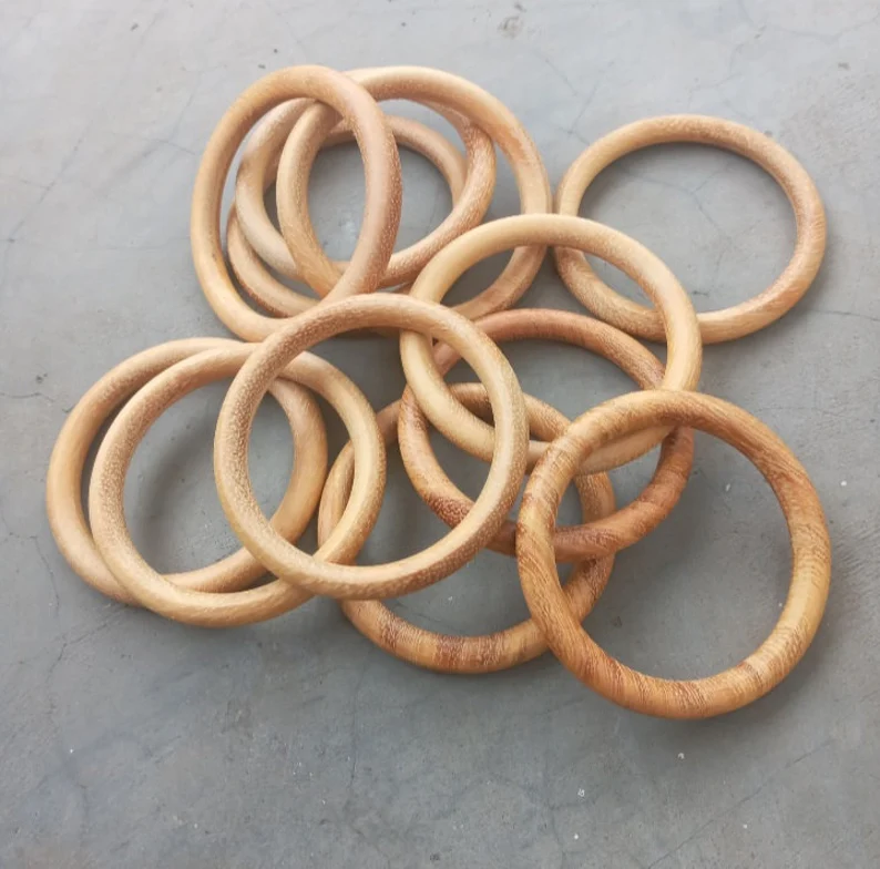 100% High Quality Natural strong Jack wood rings,macrame, wooden craft rings, jewellery rings, varnish and chemical free wooden rings,beads - Image 9