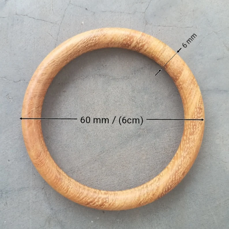 100% High Quality Natural strong Jack wood rings,macrame, wooden craft rings, jewellery rings, varnish and chemical free wooden rings,beads - Image 8