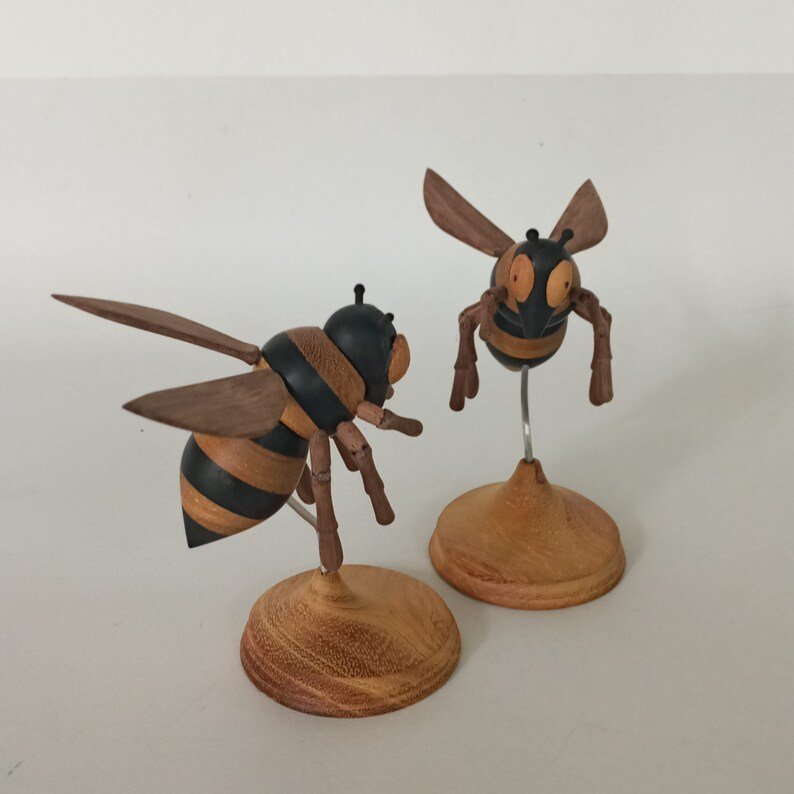 Adorable Wooden bee, Decorative wooden bee,Bee wood decor,honey bee,Bee tier tray,Housewarming Gifts,Personalized Gifts - Image 5