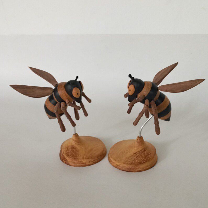 Adorable Wooden bee, Decorative wooden bee,Bee wood decor,honey bee,Bee tier tray,Housewarming Gifts,Personalized Gifts - Image 6