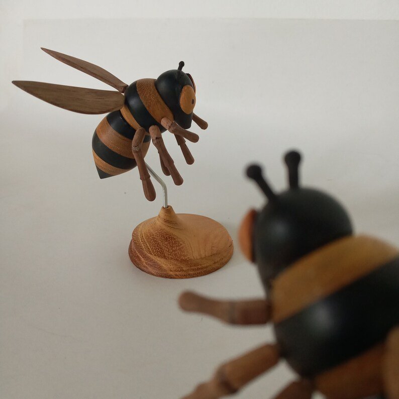 Adorable Wooden bee, Decorative wooden bee,Bee wood decor,honey bee,Bee tier tray,Housewarming Gifts,Personalized Gifts - Image 8
