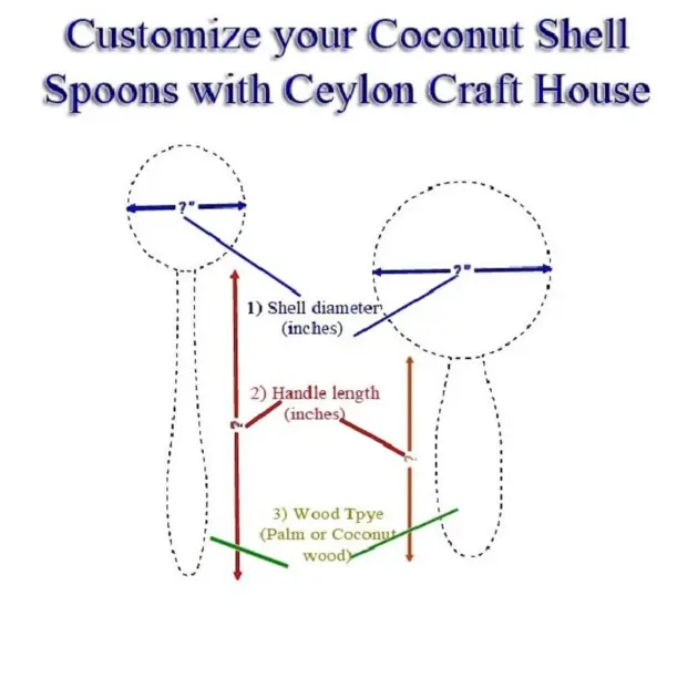 customize your coconut shell spoons with us | Wooden spoons | personalized spoon | Custom Spoon Set