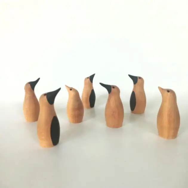 Wood turning penguin,Wooden penguin,Wood penguin,couple of penguins