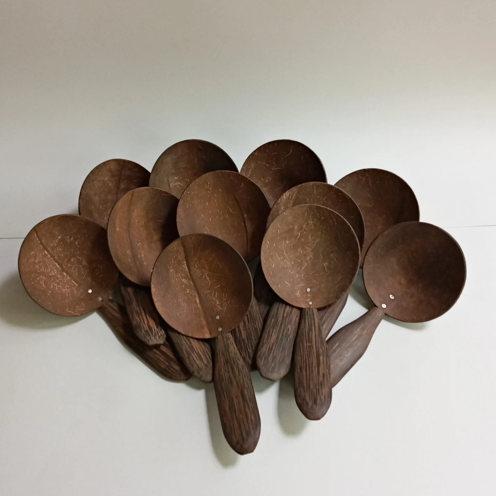 Durable coconut shell Spoons | Coconut Shell Spoons Set | Durable Eco-friendly Cutlery | Natural Kitchen Utensils | Organic Kitchen Decor - Image 5