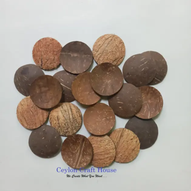 2″ Diameter Coconut shell chips for make craft items|NaturalCococnut Shell|Coconut Shell Products|Organic Coconut Chips|Craft Accessories