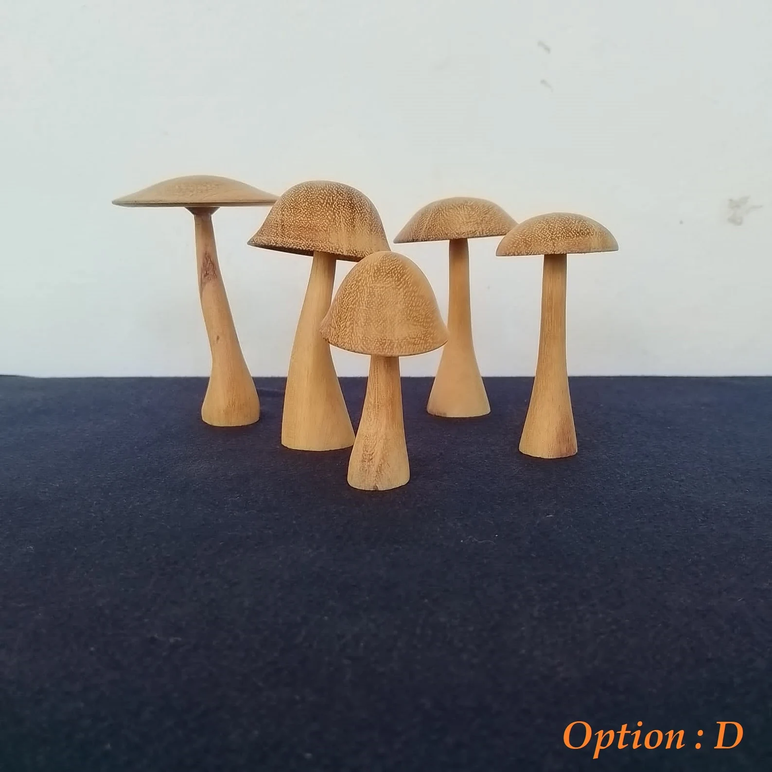 Jack Wood Mushroom Sculpture - Unique Handcrafted Home Decor Accent, Wooden Mushroom,Mushroom Decor,DIY mushroom, Rustic Charm for Your Home - Image 5