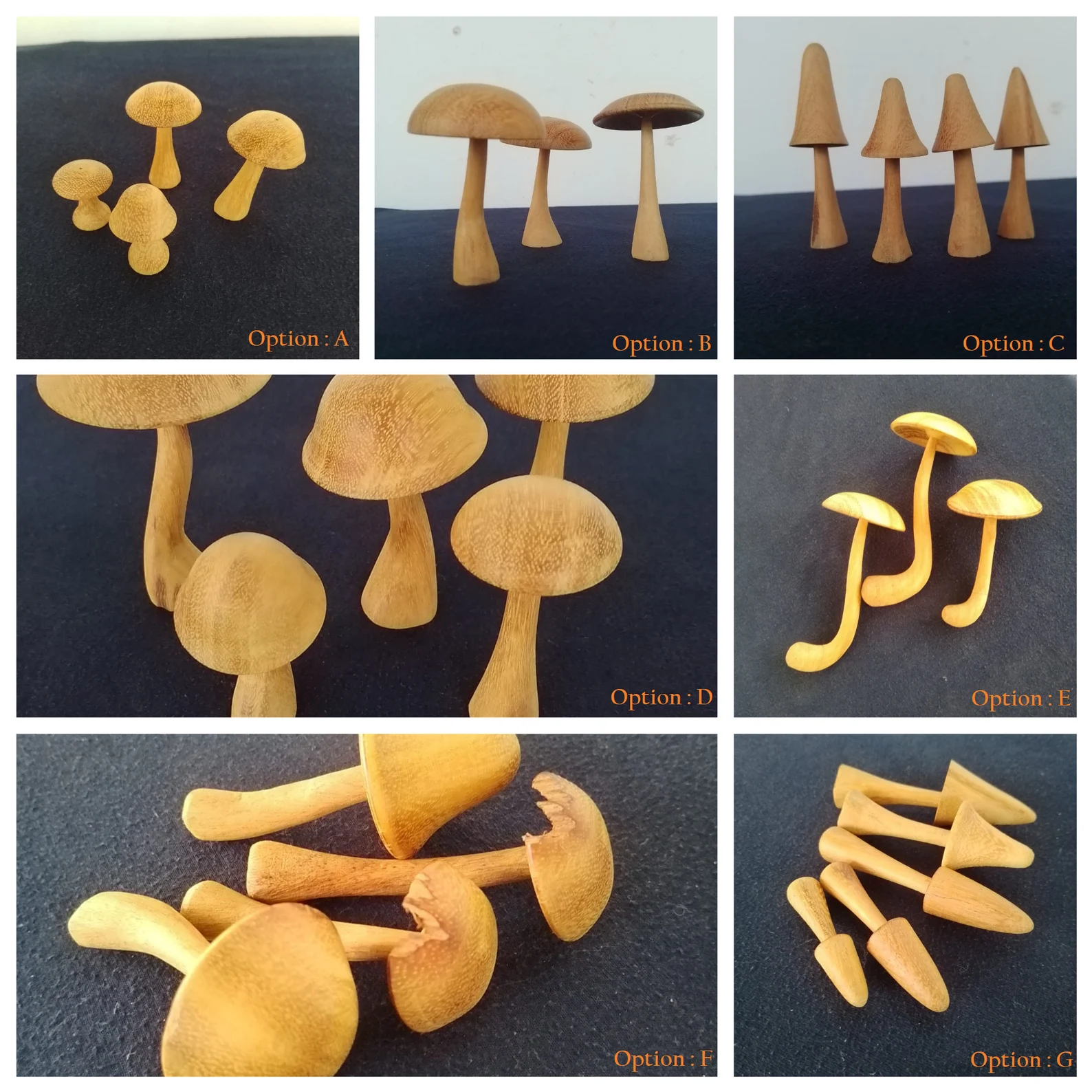 Jack Wood Mushroom Sculpture - Unique Handcrafted Home Decor Accent, Wooden Mushroom,Mushroom Decor,DIY mushroom, Rustic Charm for Your Home - Image 7