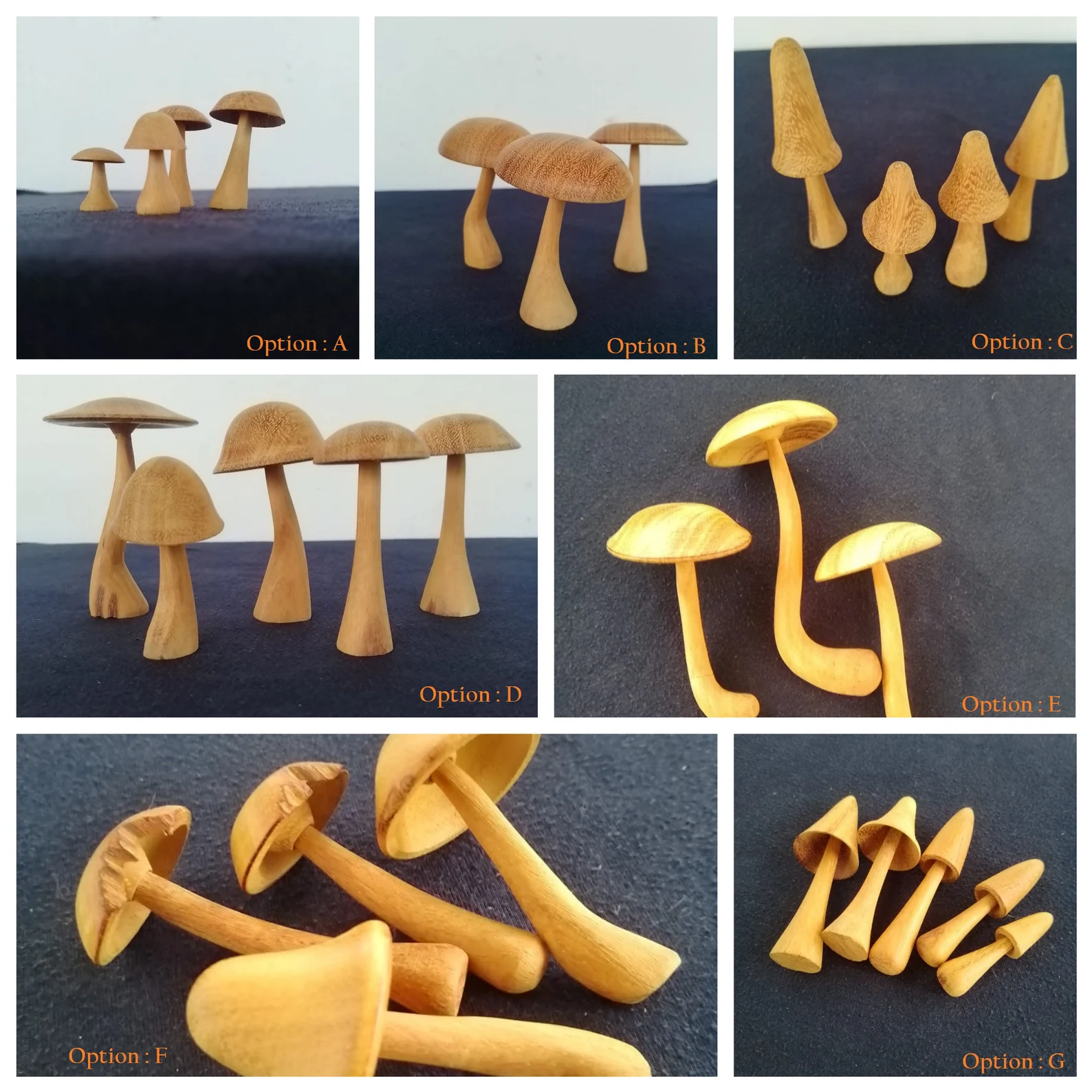 Jack Wood Mushroom Sculpture - Unique Handcrafted Home Decor Accent, Wooden Mushroom,Mushroom Decor,DIY mushroom, Rustic Charm for Your Home - Image 2