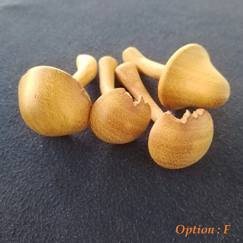 Jack Wood Mushroom Sculpture - Unique Handcrafted Home Decor Accent, Wooden Mushroom,Mushroom Decor,DIY mushroom, Rustic Charm for Your Home - Image 10