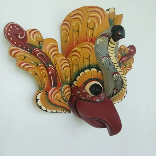 Bird Demon Mask, Gurulu Raksha mask,Bird mask, Wooden mask,Devil mask wood,Raksha mask,Unique mask,horror mask,Devil mask,ghost face mask