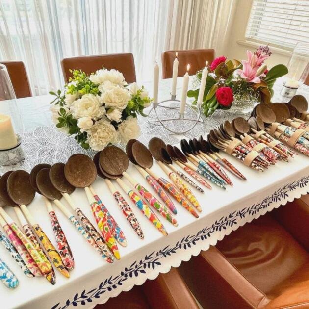 6" Coconut Shell Spoons |Wooden Spoons |Wooden Spoons |Coconut Shell Cooking Spoons |Coconut Shell Serving Spoons |Kitchen Tools Equipment