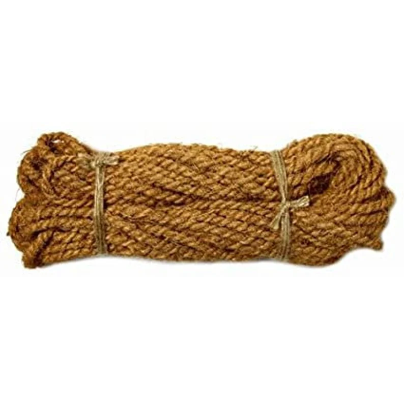 Eco Friendly Coconut Coir Fiber Rope, Natural Coconut Fiber Rope,Authentic Braided Coconut Husk, Coconut Sennit - Image 2
