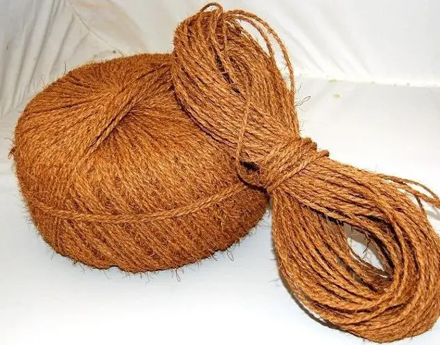 Sri Lankan Handmade Coconut Coir Fiber Rope 15feet /Natural Hand made Coconut Fibre Rope/Organic natural ropes/ Coconut rope