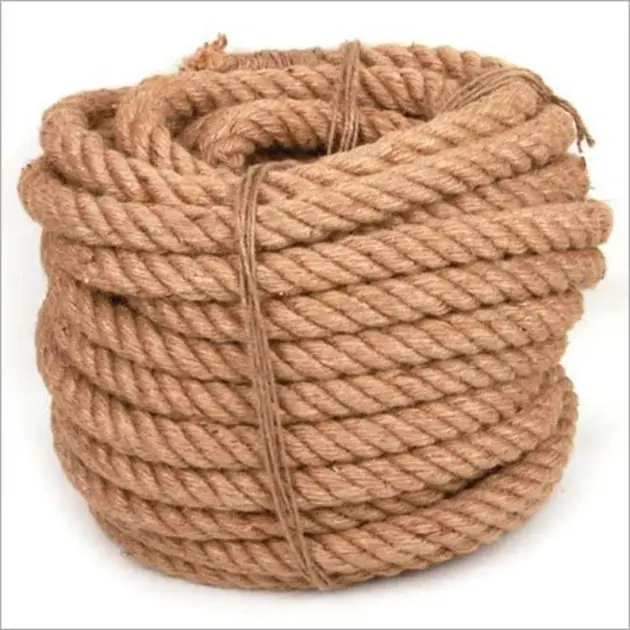 Eco Friendly Coconut Coir Fiber Rope, Natural Coconut Fiber Rope,Authentic Braided Coconut Husk, Coconut Sennit