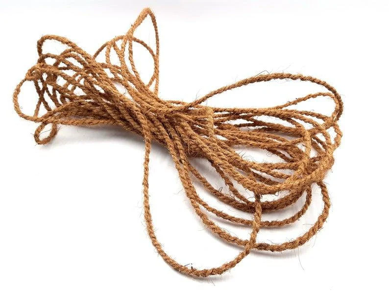 Sri Lankan Handmade Coconut Coir Fiber Rope 15feet /Natural Hand made Coconut Fibre Rope/Organic natural ropes/ Coconut rope - Image 5