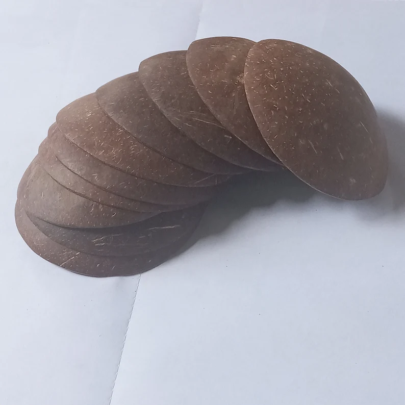 Large size Coconut Shell For make Craft Items|Coconut Shell Chips|NaturalCococnut Shell|Coconut Shell Products|Craft Accessories|Small plate - Image 4