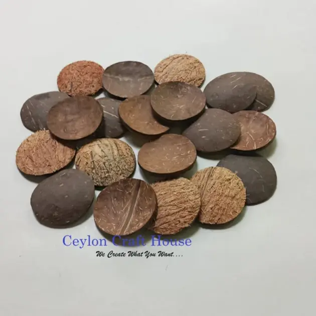 2.5” Diameter Coconut shell chips for make craft items|NaturalCococnut Shell|Coconut Shell Products|Organic Coconut Chips|Craft Accessories